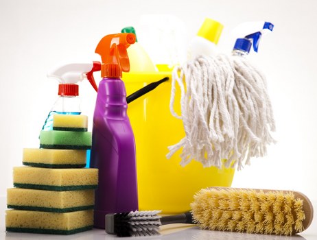 Carpet cleaning process with service agreement context